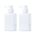 100Ml 250Ml 500Ml Transparent Clear Amber Black White Square Rectangular Plastic Cosmetic Soap Bottle With Dispenser Pump